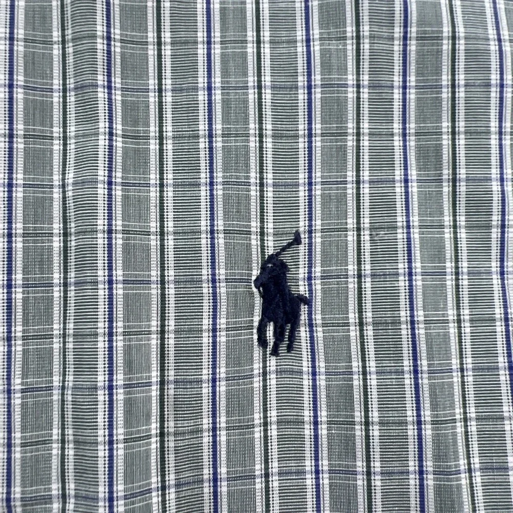 Polo Ralph Lauren Men's 17 34/35‎ Green Yarmouth Shirt Cotton Oxford Button Down